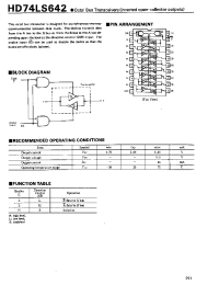 Datasheet HD74LS642 производства Hitachi